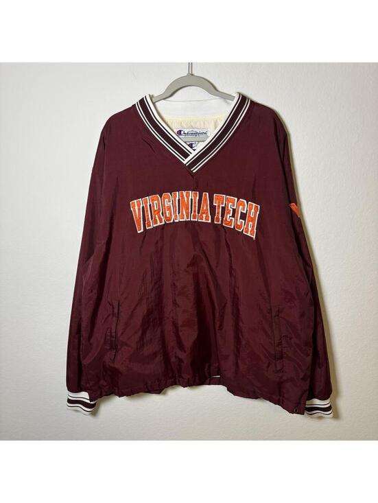 Champion Other - VTG 90s Virginia Tech Champion Pullover Men’s Size XL Maroon Hokies Football Szn